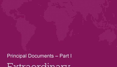 cover page of meeting documentation